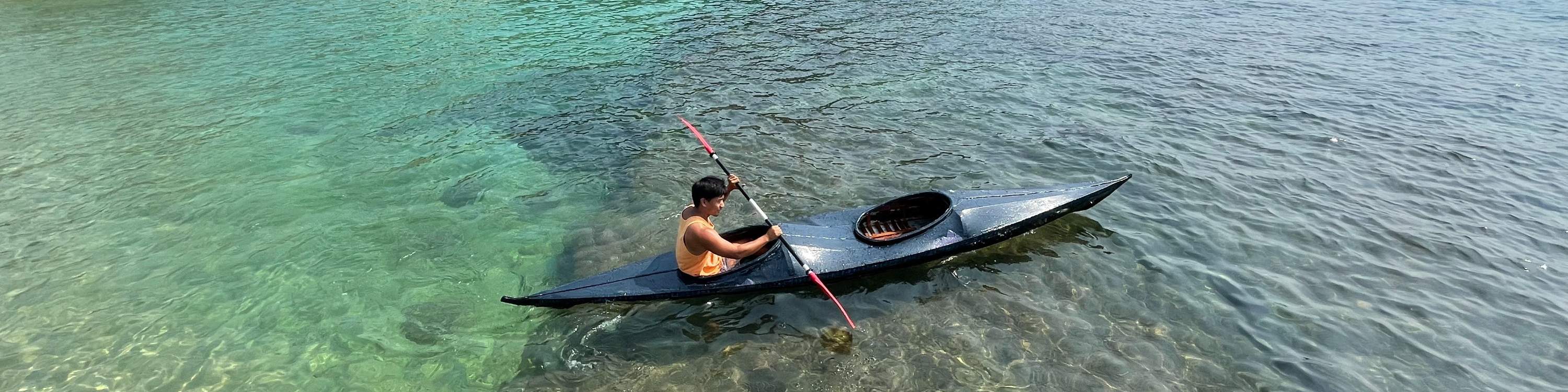 Chèo thuyền kayak ở Tiểu Lưu Cầu